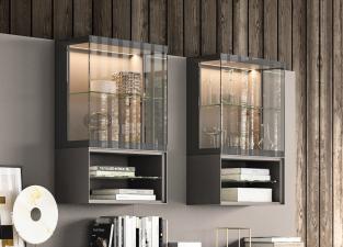 Wall Hanging Glass Display Cabinetry, 48 – Lane & Co.