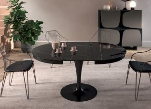 Ozzio Eclipse Round Extending Dining Table