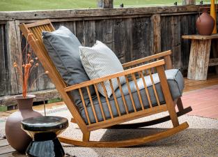 Gervasoni Inout Garden Rocking Chair