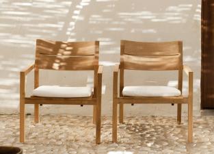 Tribu Kos Teak Garden Lounge Chair