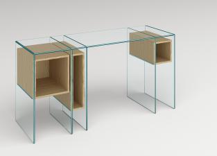 Tonelli Marcell Glass Dressing Table