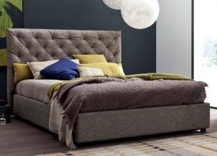 Plush Upholstered Bed