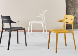 Bontempi Rocket Dining Chair with Arms