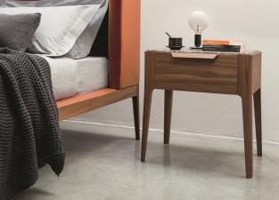 Porada Ziggy Glass Bedside Table