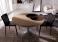 Ozzio Eclipse Round Extending Dining Table in Wood