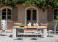 Gervasoni Inout Garden Table with Teak Top